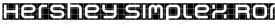Hershey Simplex Roma字体转换